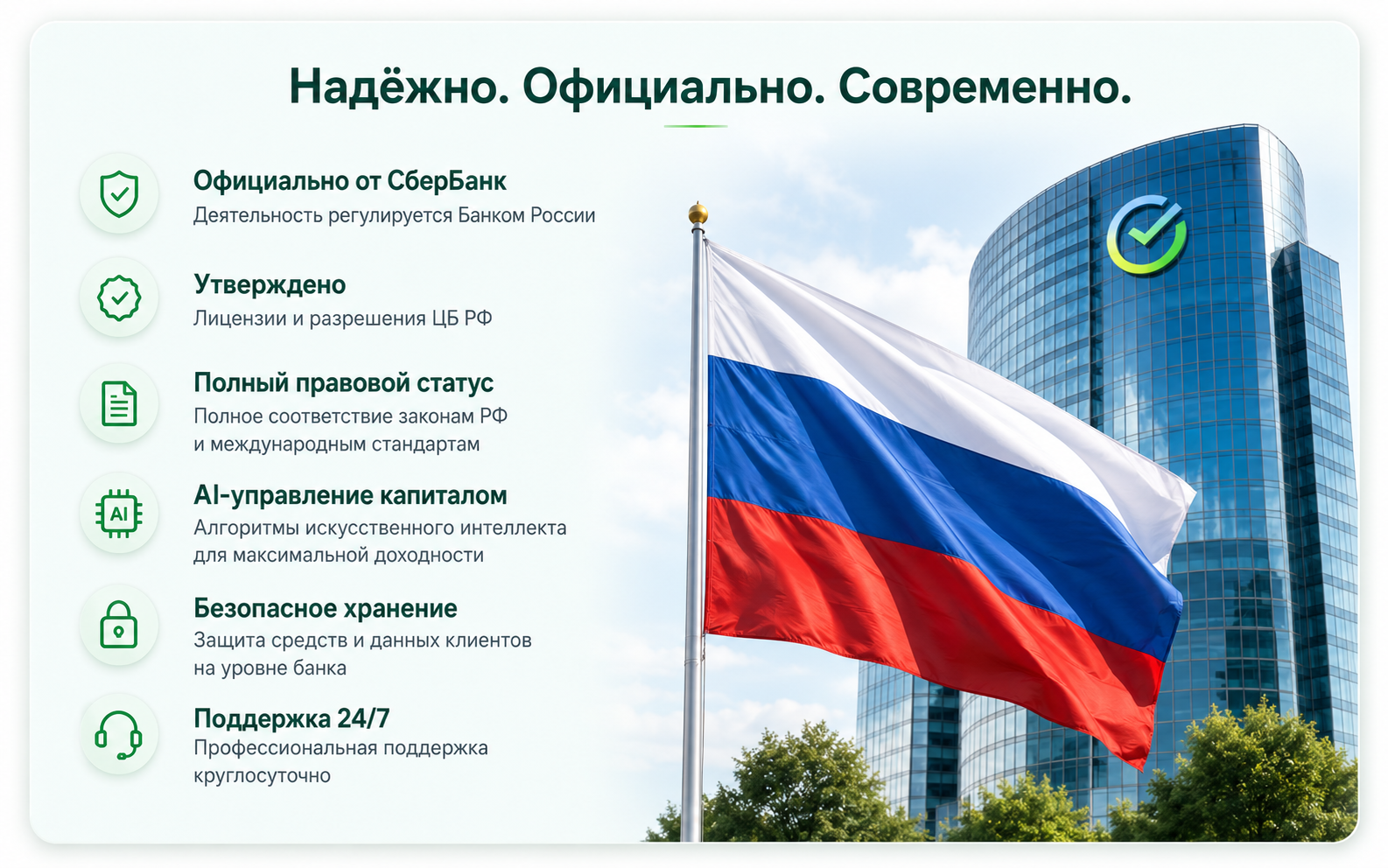 Надёжно. Официально. Современно.